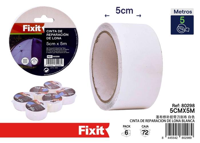 Cinta especializada, 5 cm, 5 m, color blanco