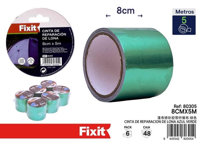 Cinta de reparación, 8 cm, 5 m, color verde, ref. SJ80305
