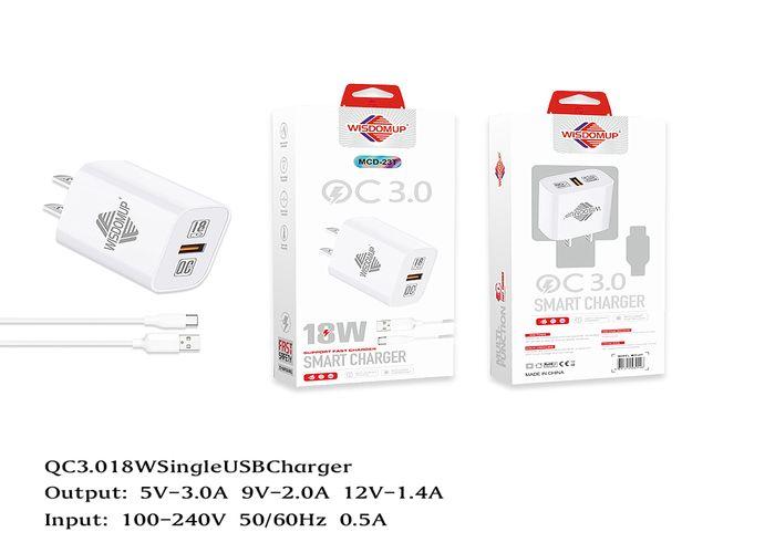 Cargador, modelo QC3, 19 W, modelo MCD-23T