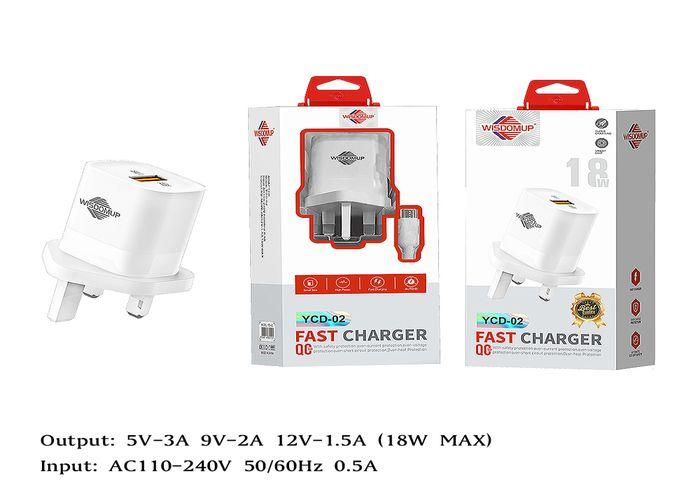 Cargador, 18 W, modelo YCD-02T